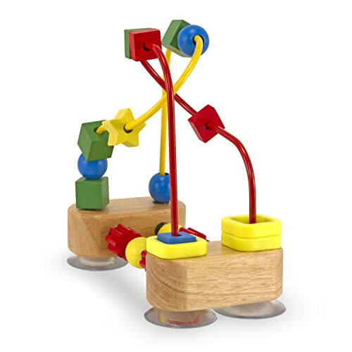 Melissa & Doug İlk Boncuk Labirenti - Ahşap Eğitici Oyuncak 4.2 x 7 x 8.6 inç; 1.3 pound - 41