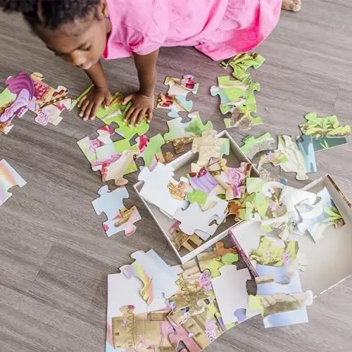 Melissa & Doug Fairy Tale Castle Jumbo Jigsaw Floor Puzzle (48 pcs, 2 x 3 feet) - FSC Certified - 2