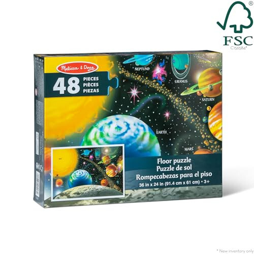 Melissa & Doug Quyosh Sistemasi Pol Zaminli Puzzle (48 dona, 2 x 3 fut) - FSC Sertifikatlangan - 10