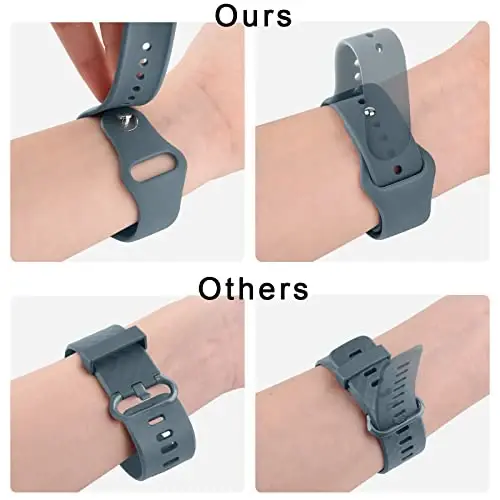 Meliya 20mm 22mm Watch Bands Quick Release Replacement Wristband, 4 Pack Soft Silicone Sport Replacement Straps for Men Women - 4