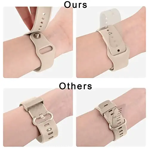 Meliya 20mm 22mm Watch Bands Quick Release Replacement Wristband, 4 Pack Soft Silicone Sport Replacement Straps for Men Women - 4
