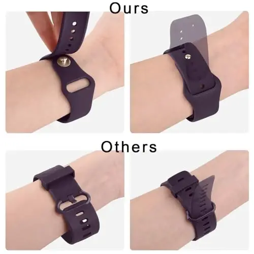 Meliya 20мм 22мм Watch Bands Quick Release Replacement Wristband, 4 Pack Soft Silicone Sport Replacement Straps for Men Women - 4