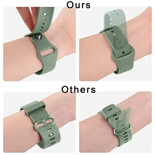 Meliya 20mm 22mm Watch Bands Quick Release Replacement Wristband, 4 Pack Soft Silicone Sport Replacement Straps for Men Women - 4