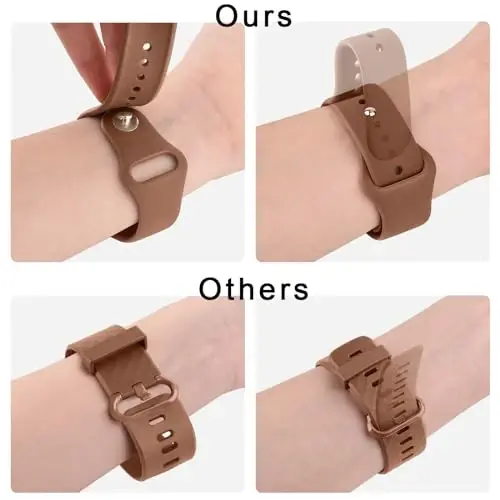 Meliya 20mm 22mm Watch Bands Quick Release Replacement Wristband, 4 Pack Soft Silicone Sport Replacement Straps for Men Women - 4