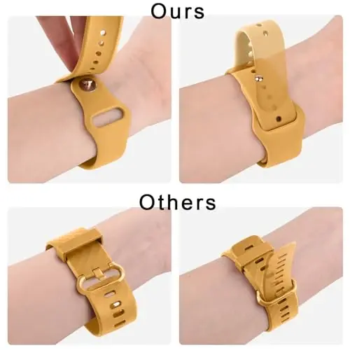 Meliya 20mm 22mm Watch Bands Quick Release Replacement Wristband, 4 Pack Soft Silicone Sport Replacement Straps for Men Women - 4