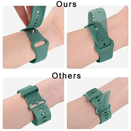 Meliya 20mm 22mm Watch Bands Quick Release Replacement Wristband, 4 Pack Soft Silicone Sport Replacement Straps for Men Women - 4