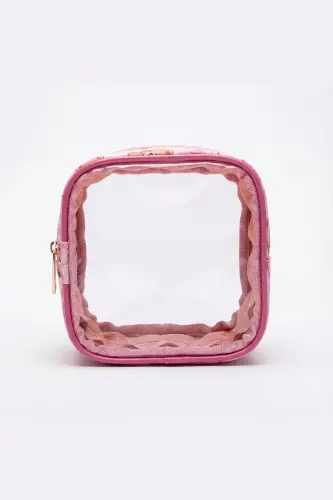 Meloria Ayıcık Makyaj Çantası - Mini-Pembe9 - 3