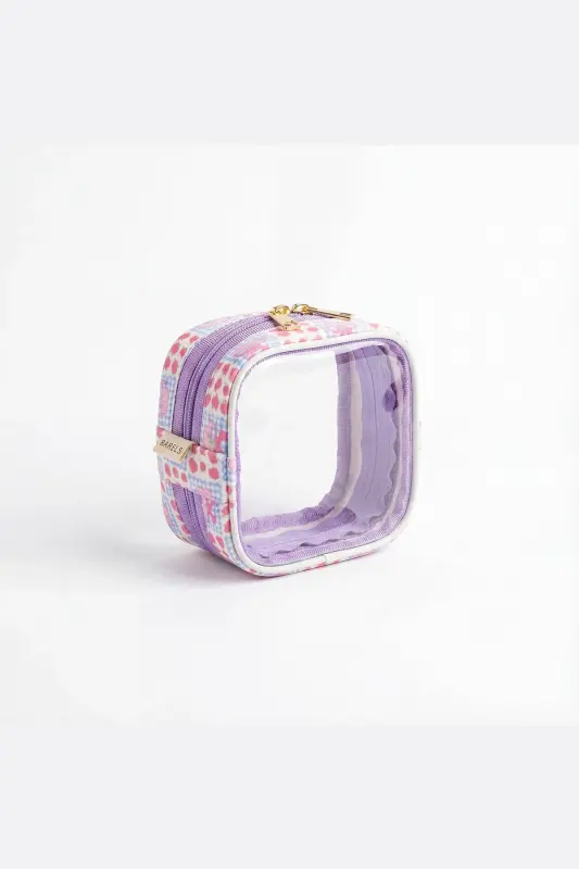 Meloria Çıtır Çiçek Makyaj Çantası - Mini-Mor2 - 5