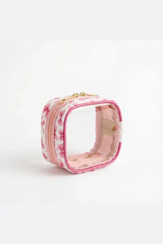 Meloria Fiyonk Makyaj Çantası - Mini-Pembe6 - 2