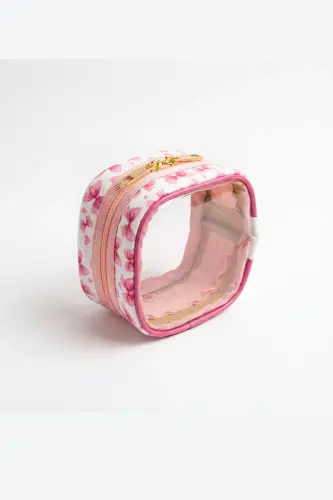 Meloria Fiyonk Makyaj Çantası - Mini-Pembe6 - 4