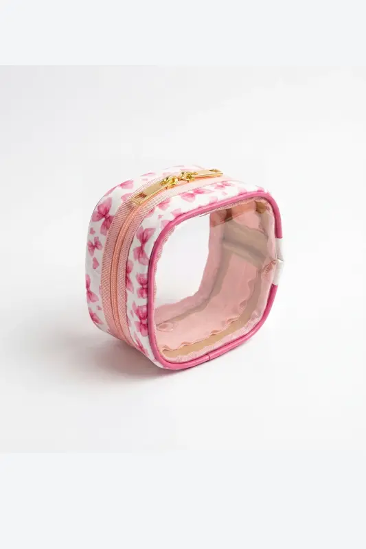 Meloria Fiyonk Makyaj Çantası - Mini-Pembe6 - 4