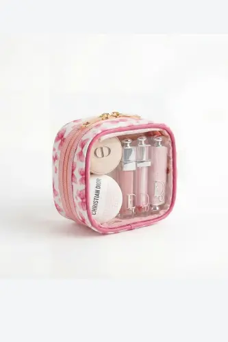 Meloria Fiyonk Makyaj Çantası - Mini-Pembe6 