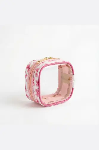 Meloria Fiyonk Makyaj Çantası - Mini-Pembe6 - BAHELS (1)