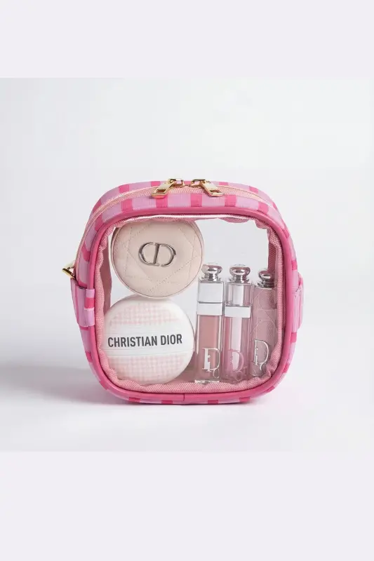 Meloria Pembe Makyaj Çantası - Mini-Pembe7 - BAHELS