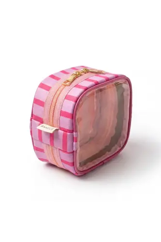 Meloria Pembe Makyaj Çantası - Mini-Pembe7 - 3