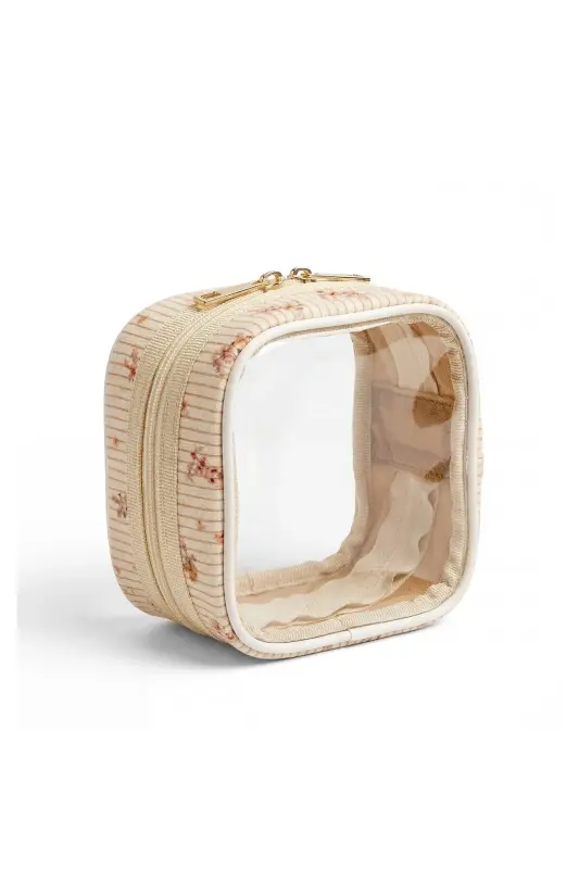 Meloria Tavşan Makyaj Çantası - Mini-Krem3 - BAHELS