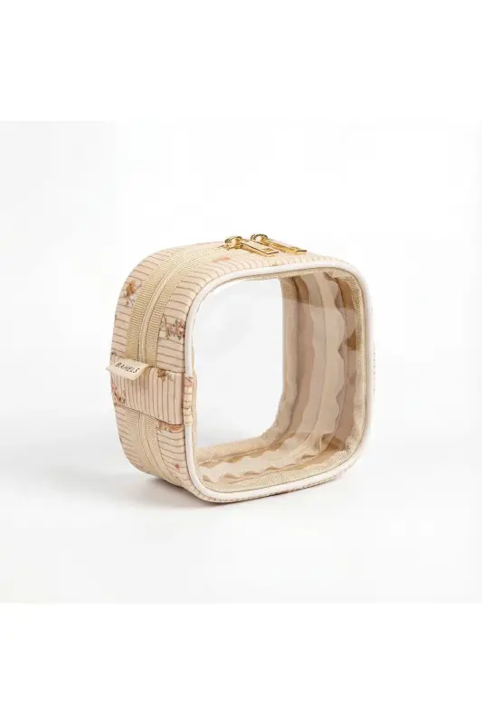 Meloria Tavşan Makyaj Çantası - Mini-Krem3 - 2