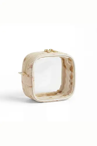 Meloria Tavşan Makyaj Çantası - Mini-Krem3 - 4