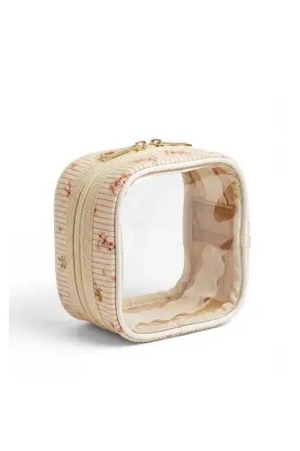 Meloria Tavşan Makyaj Çantası - Mini-Krem3 