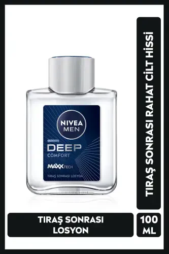 MEN Aftershave Lotion Deep Dimension Comfort 100ml, Masculine Scent, High Performance - 1