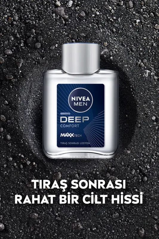 MEN Aftershave Lotion Deep Dimension Comfort 100ml, Masculine Scent, High Performance - 6