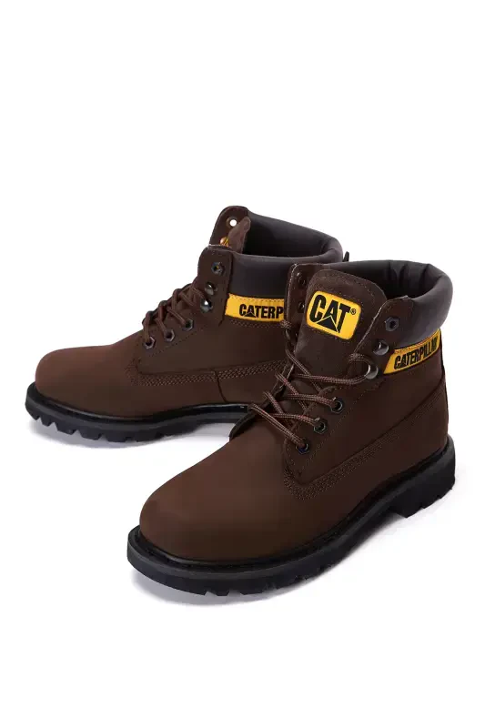 Men Brown Colorado Nubuck Leather Boot 015M100031-Brown - 3