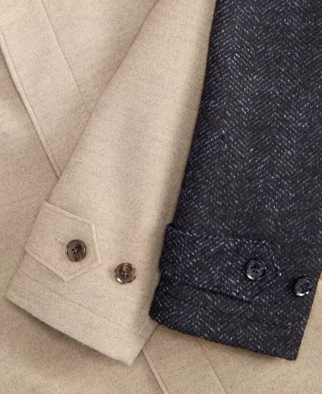 Men Classic Fit Car Coat - Black - 3