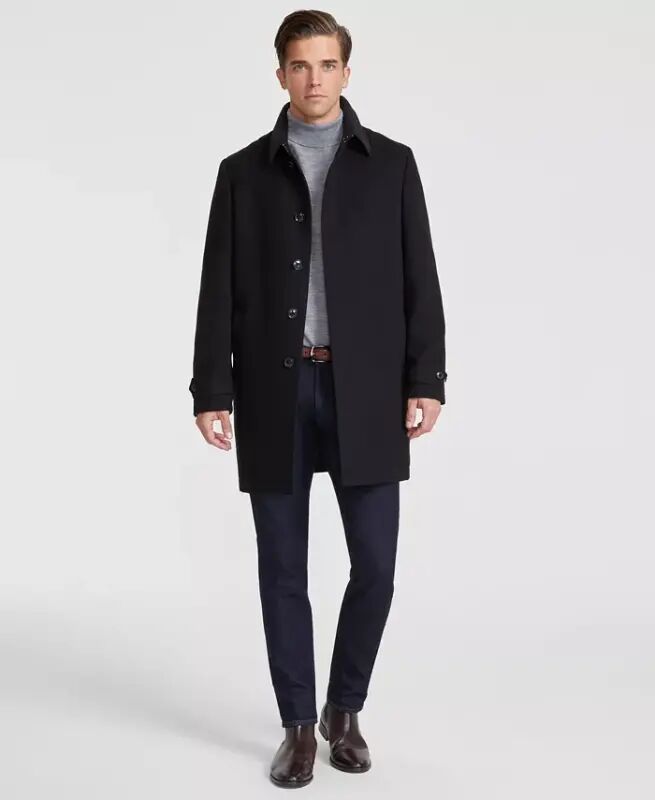 Men Classic Fit Car Coat - Black - TOMMY HILFIGER