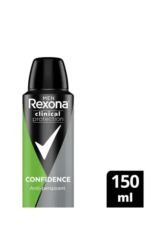 Men Clinical Protection Erkek Sprey Deodorant Confidence 96 Saat Koruma 150 ml - REXONA