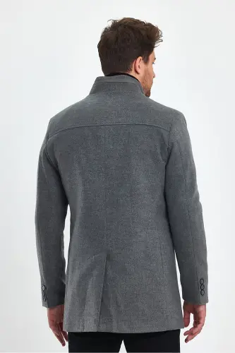 MEN CLOSED GRAY SLIM FIT WOOL COAT - CLOSED GRAY - 6