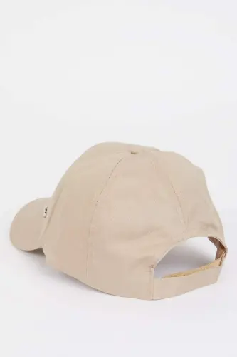 Men Cotton Baseball Basketball Cap Beige - 6