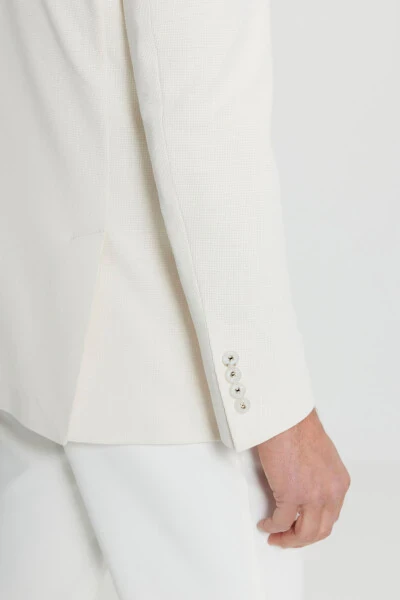 Men Ecru 360 All Ways Stretch Cotton Flexible Slim - 7