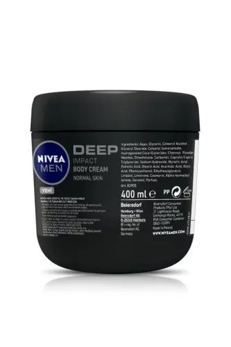 Men El Va Tana Kremi Deep Impact 400 Ml erkak namlantiruvchi - NIVEA (1)