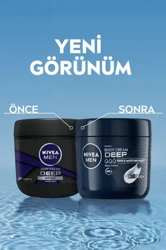 MEN Erkaklar uchun qo'l va tana kremi Deep Impact 400ml, 48 soat namlantirish, shaxsiy parvarish - 2