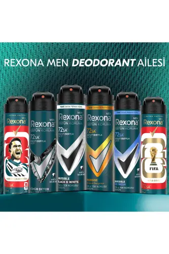 Men Erkaklar uchun Sprey Deodorant Ko'rinmas Qora & Oq 72 Soat Uzluksiz Yuqori Himoya 150 ml X3 - 6
