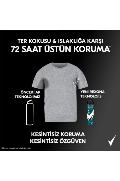 Men Erkaklar uchun Sprey Deodorant Ko'rinmas Qora & Oq 72 Soat Uzluksiz Yuqori Himoya 150 ml X3 - 23