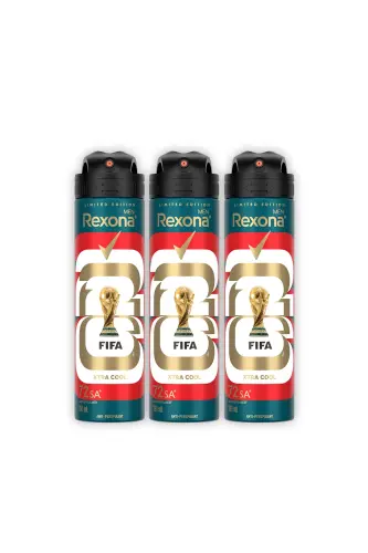 Men Erkaklar uchun Sprey Deodorant Xtra Cool 72 soat uzluksiz ustun himoya 150 ml X3 - REXONA (1)