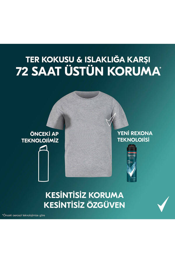 Men Erkaklar uchun Sprey Deodorant Xtra Cool 72 soat uzluksiz ustun himoya 150 ml X3 - 23