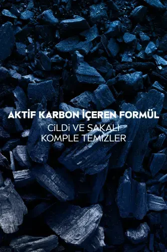 MEN Erkaklar uchun yuz va soqol tozalash jeli Deep Dimension 100ml, terini tozalaydigan, faol uglerod - 5