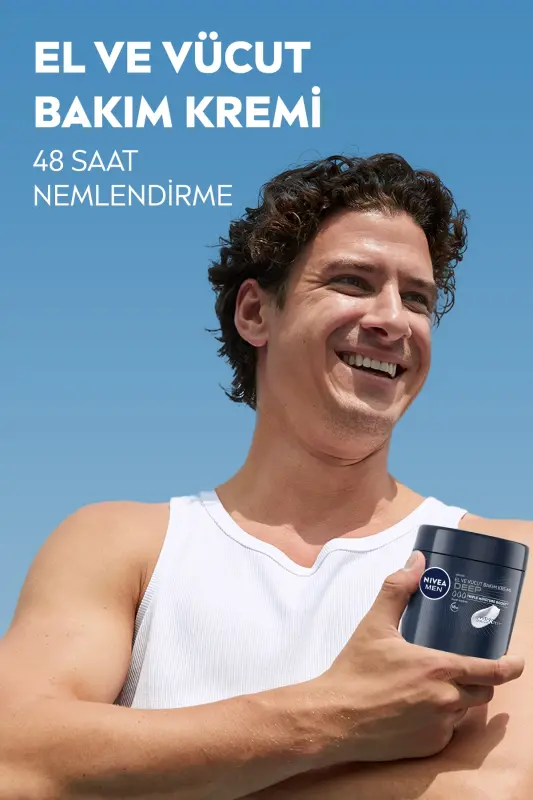 MEN Erkek Deep El ve Vücut Bakım Kremi 400ml, 48 Saat Nemlendirici, Yapışkan His Bırakmaz - 6