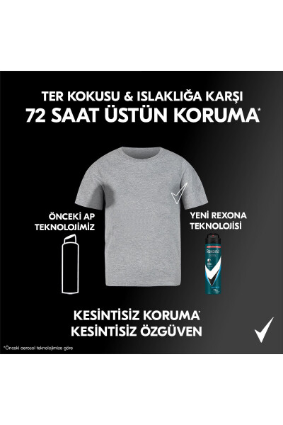 Men Erkek Sprey Deodorant Invisible Ice Fresh 72 Saat Kesintisiz Üstün Koruma 150 ml X3 - 15