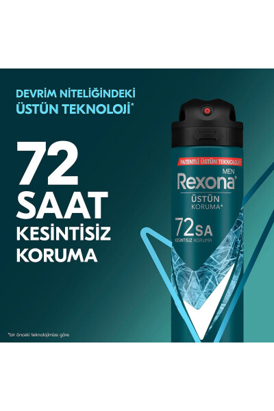 Men Erkek Sprey Deodorant Xtra Cool 72 Saat Kesintisiz Üstün Koruma 150 ml X3 - 3