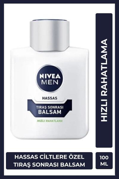 MEN Erkek Tıraş Sonrası Balsam 100ml, Hassas Ciltlere Özel Hızlı Rahatlatma, Konforlu Tıraş Deneyimi - 1