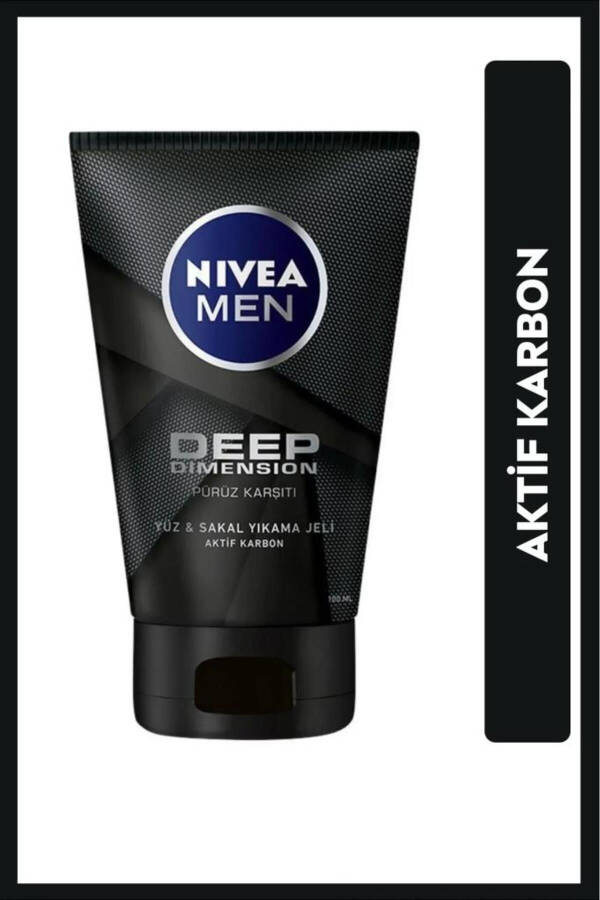 MEN Erkek Yüz ve Sakal Temizleme Jeli Deep Dimension 100ml, Cilt Arındırıcı, Aktif Karbon - 7