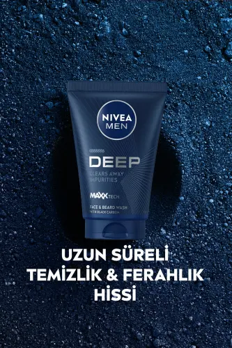 MEN Erkek Yüz ve Sakal Temizleme Jeli Deep Dimension 100ml, Cilt Arındırıcı, Aktif Karbon - 5