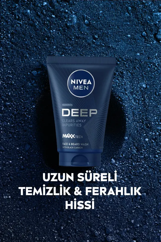 MEN Erkek Yüz ve Sakal Temizleme Jeli Deep Dimension 100ml, Cilt Arındırıcı, Aktif Karbon - 5