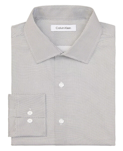 Men Extra-Slim Dress Shirt Grey - 4