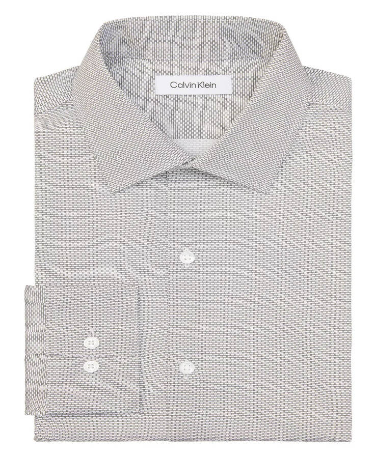 Men Extra-Slim Dress Shirt Grey - 4