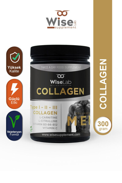 Men Collagen 300gr Tip123 L-carnitine L-citrulline - WISELAB