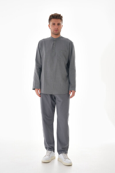 MEN LINEN HAJJ AND UMRAH SUIT - 4